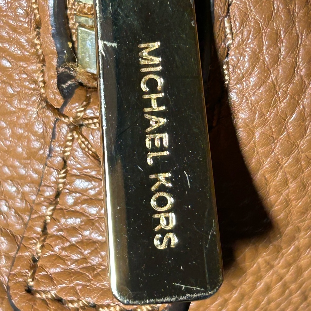 Michael Kors Tan Leather Hobo Bag Approx. 15” x 11” x 3” - Picture 6 of 15